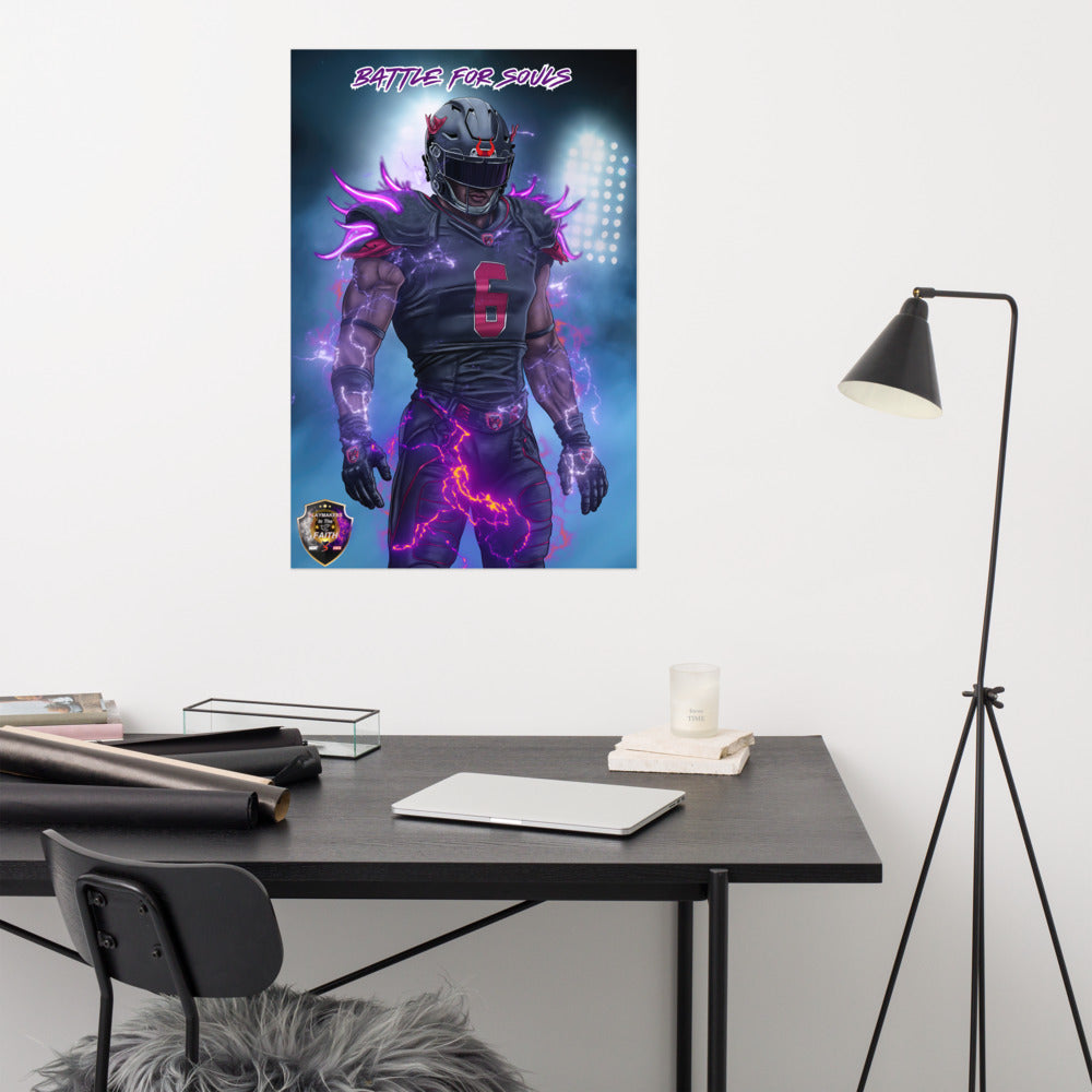 Playmaker In The Dark Football Level 2 Poster
