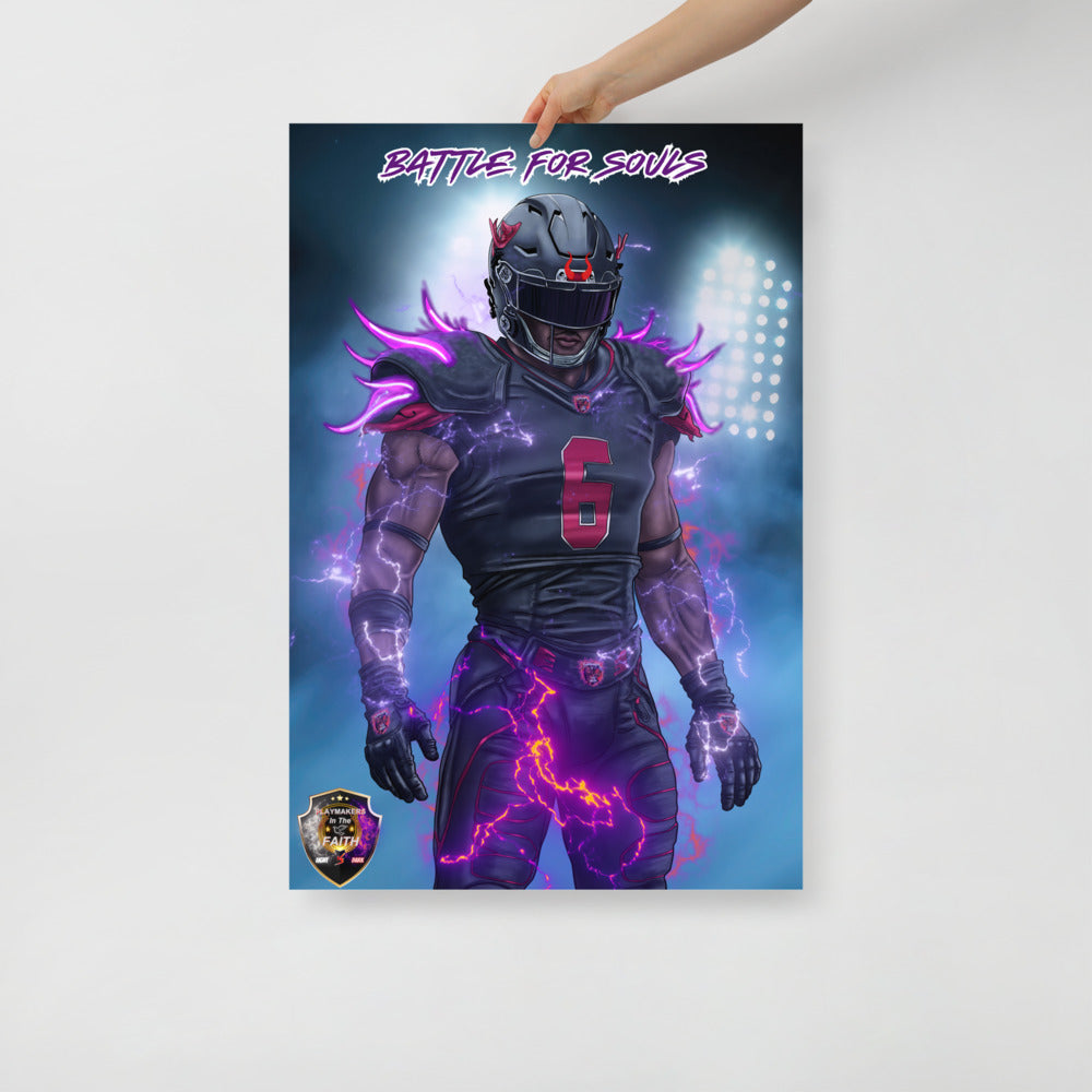 Playmaker In The Dark Football Level 2 Poster