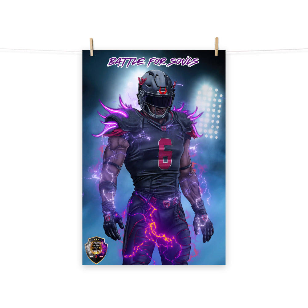 Playmaker In The Dark Football Level 2 Poster