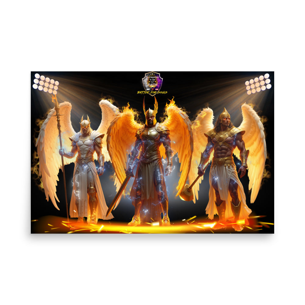 Arch Angels Gabriel, Michael, & Uriel Poster