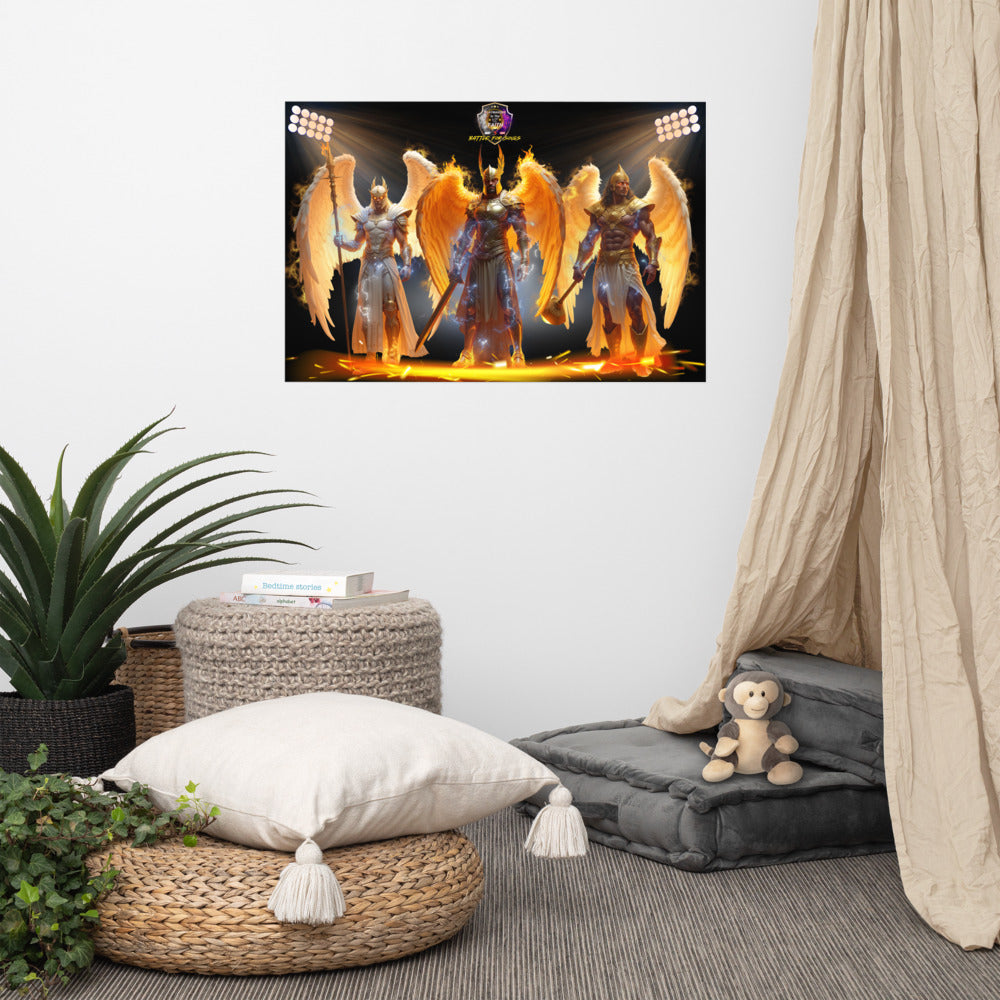Arch Angels Gabriel, Michael, & Uriel Poster