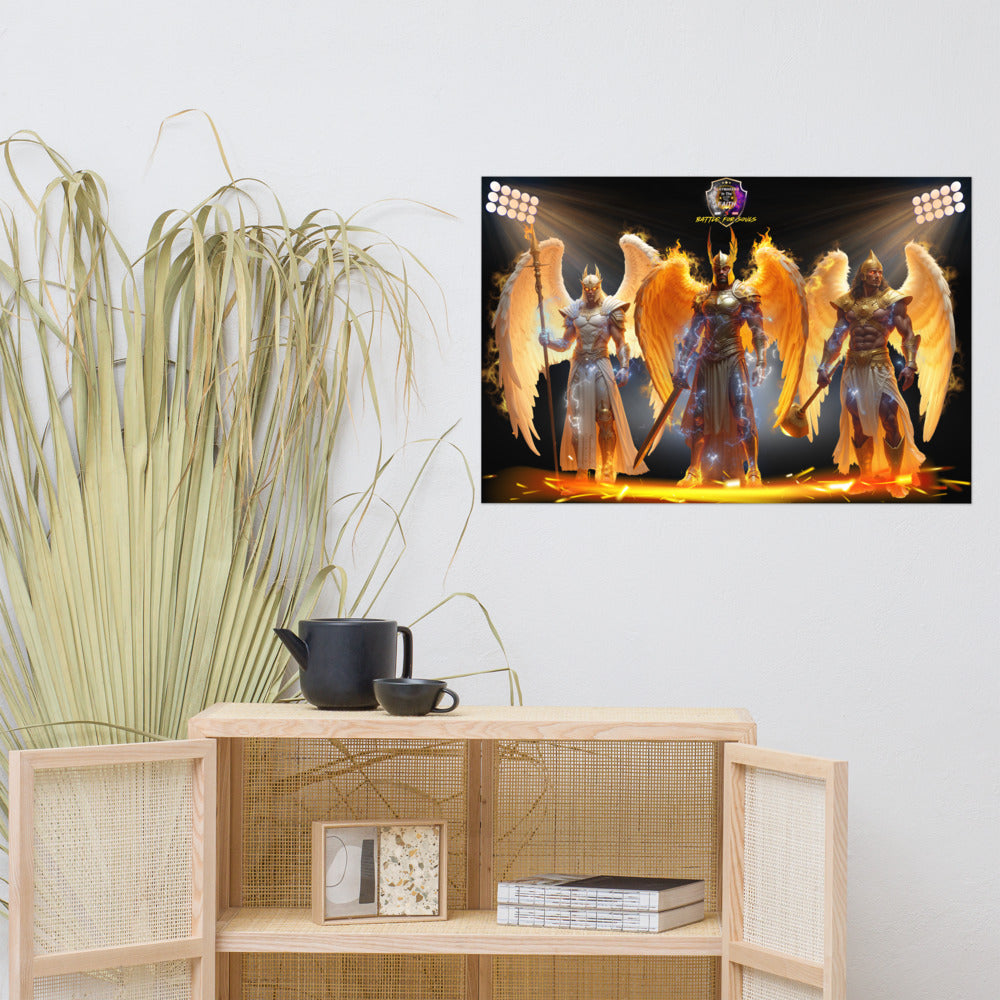 Arch Angels Gabriel, Michael, & Uriel Poster