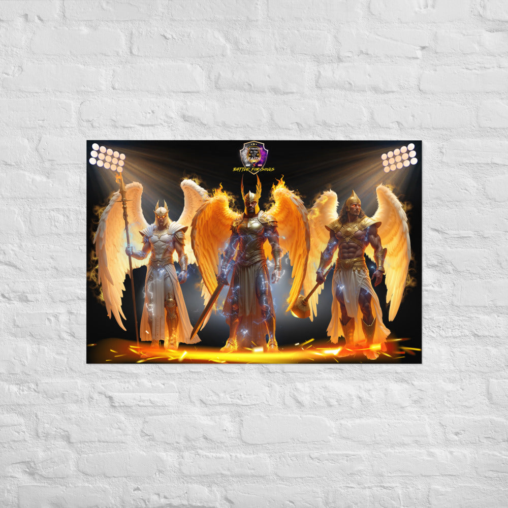 Arch Angels Gabriel, Michael, & Uriel Poster