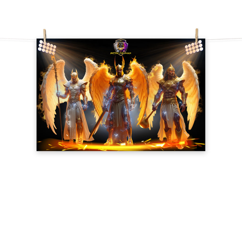 Arch Angels Gabriel, Michael, & Uriel Poster