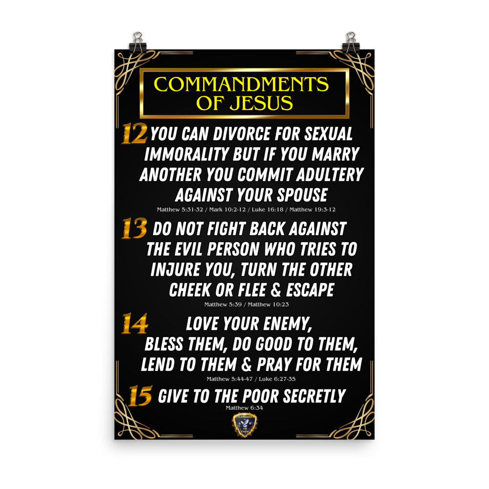 Commandments of Jesus Part 3 Poster