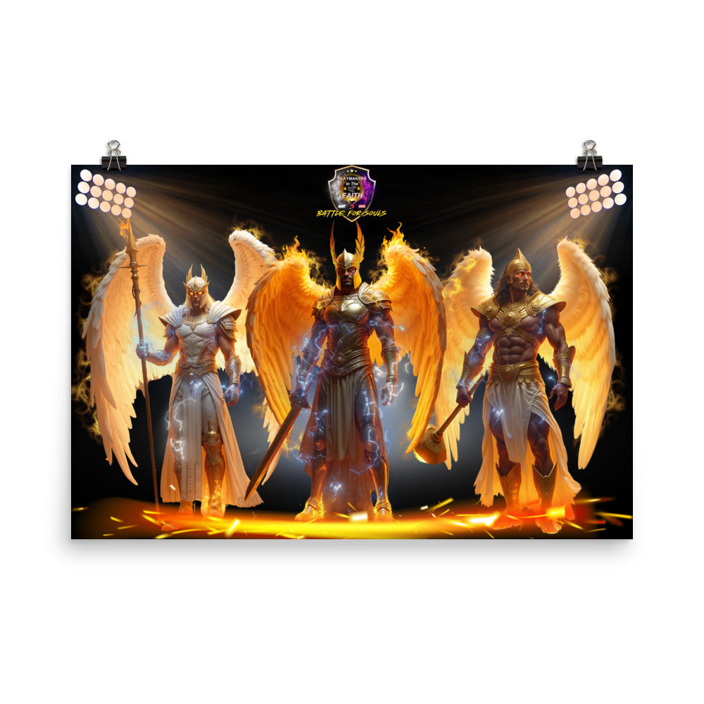 Arch Angels Gabriel, Michael, & Uriel Poster
