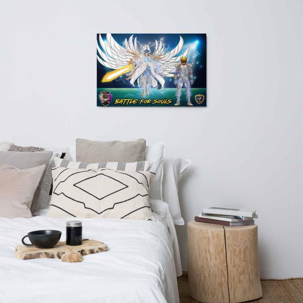 Playmaker In The Faith Angel & Player 7 Metal prints
