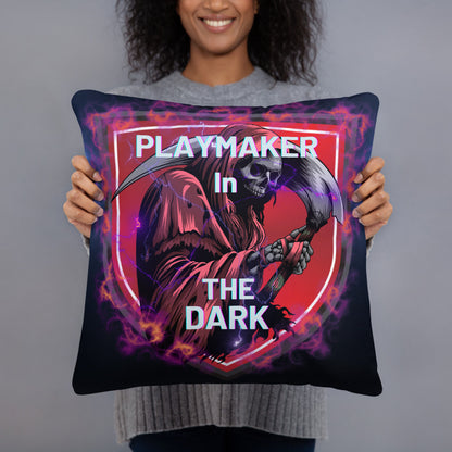 Playmaker In The Dark Football Basic Pillow