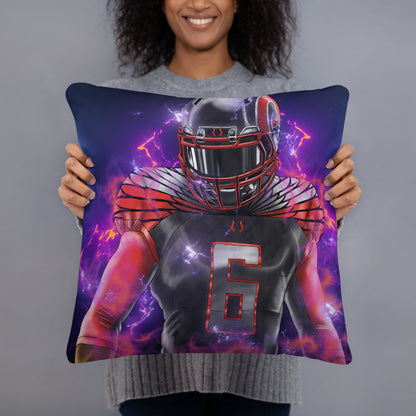 Playmaker In The Dark Football Basic Pillow