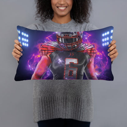 Playmaker In The Dark Football Basic Pillow