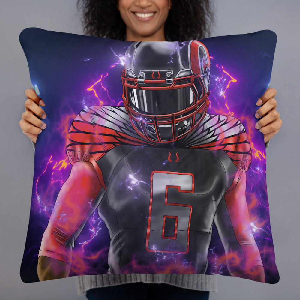 Playmaker In The Dark Football Basic Pillow