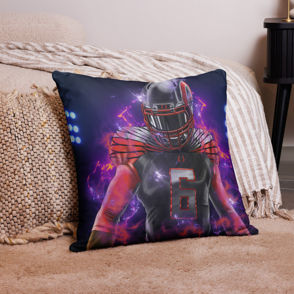 Playmaker In The Dark Football Basic Pillow