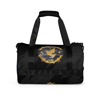 Playmaker In The Faith Fire Logo All-over print gym bag