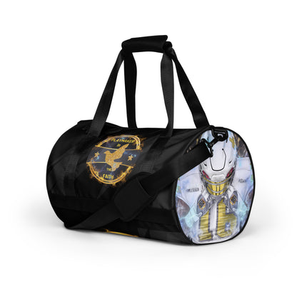 Playmaker In The Faith Fire Logo All-over print gym bag