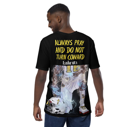 Black "Always Pray" Scripture Men's t-shirt