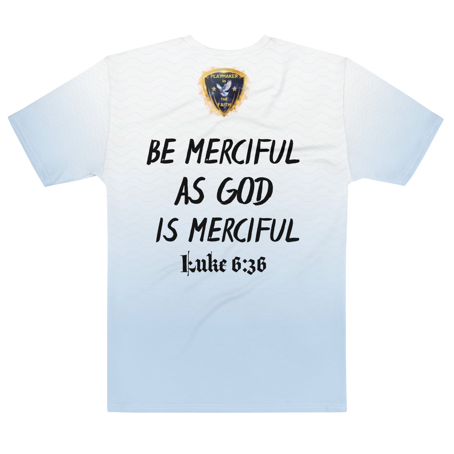 "Be Merciful As God Is Merciful" Light vs Dark Logo Men's t-shirt