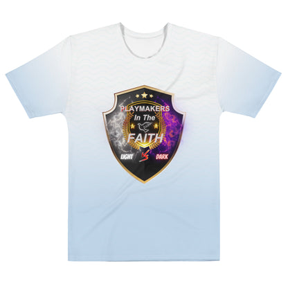 "Be Merciful As God Is Merciful" Light vs Dark Logo Men's t-shirt