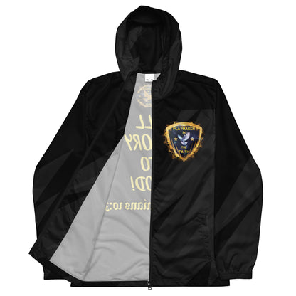 Black Playmaker In The Faith Men’s windbreaker