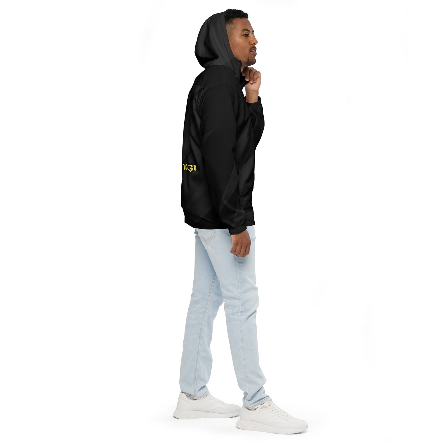 Black Playmaker In The Faith Men’s windbreaker