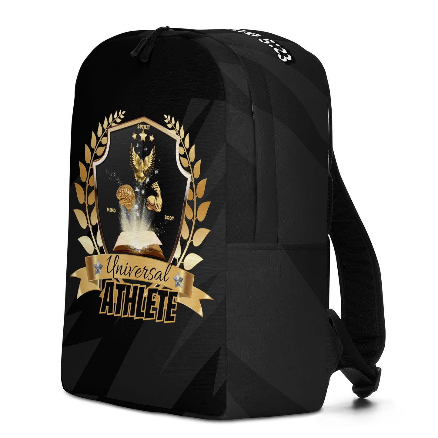 Universal Athlete Black Color Minimalist Backpack