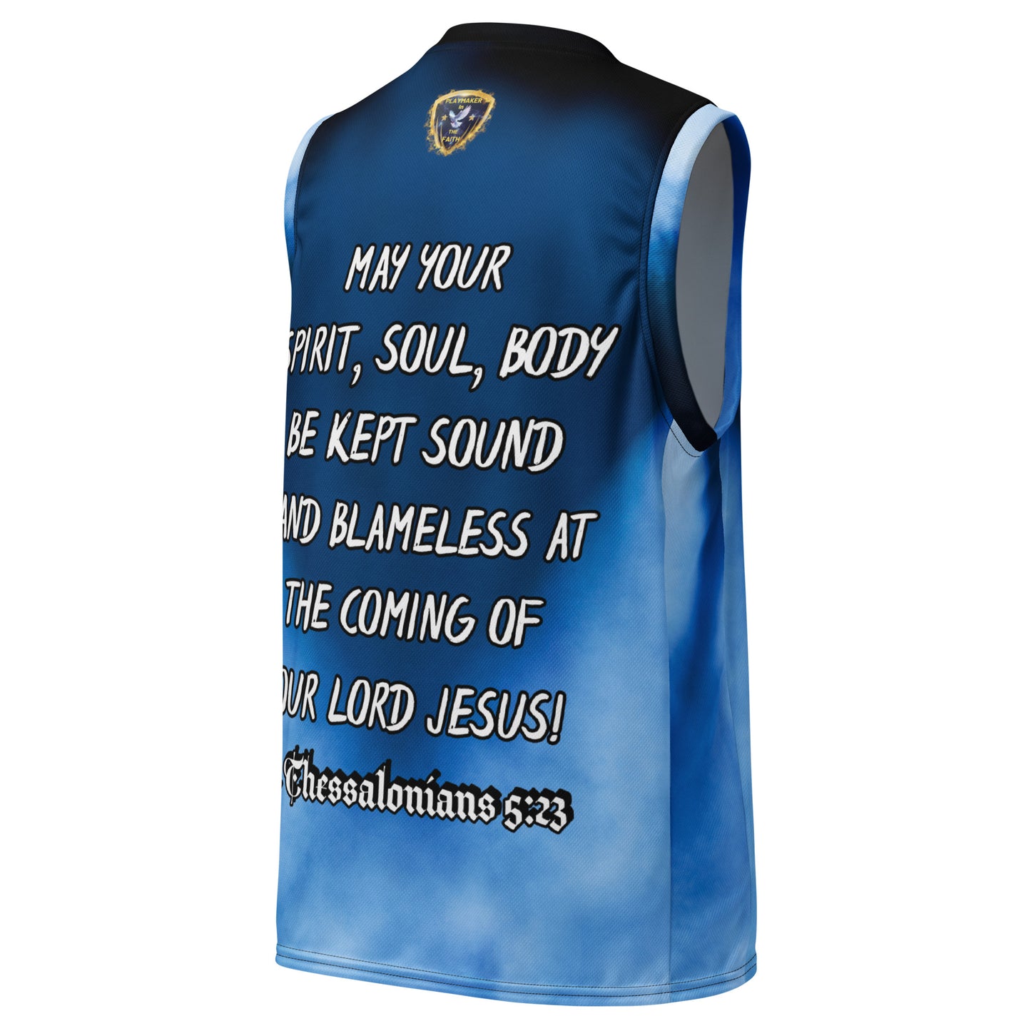 Universal Athlete Light Blue Recycled unisex basketball jersey