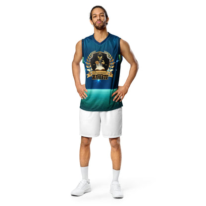 Universal Athlete Spirit Soul Body Recycled unisex basketball jersey