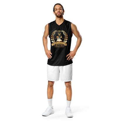 Universal Athlete Mind Body Spirit Recycled unisex basketball jersey