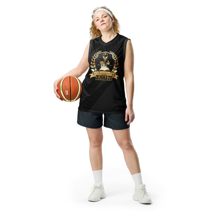 Universal Athlete Mind Body Spirit Recycled unisex basketball jersey