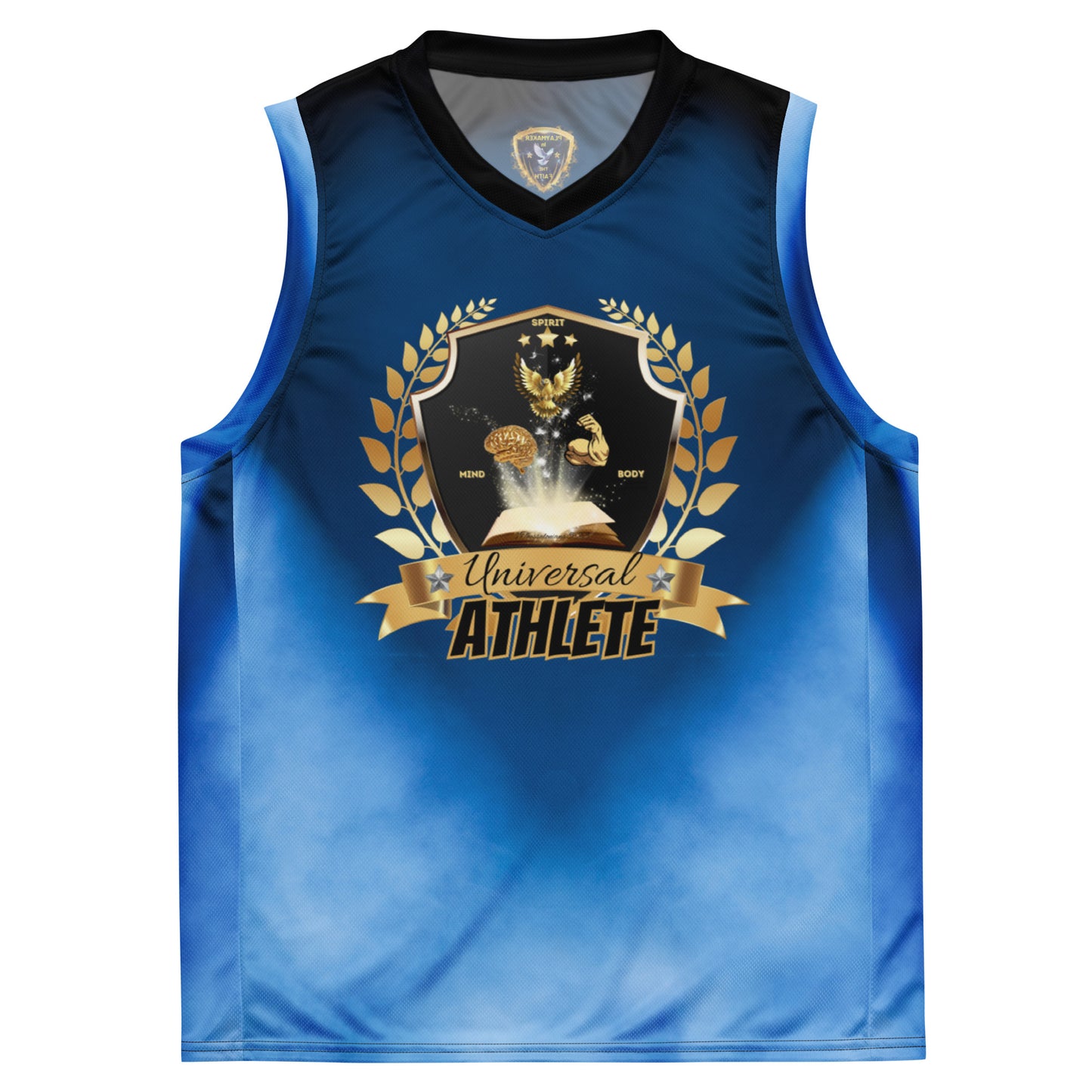 Universal Athlete Light Blue Recycled unisex basketball jersey