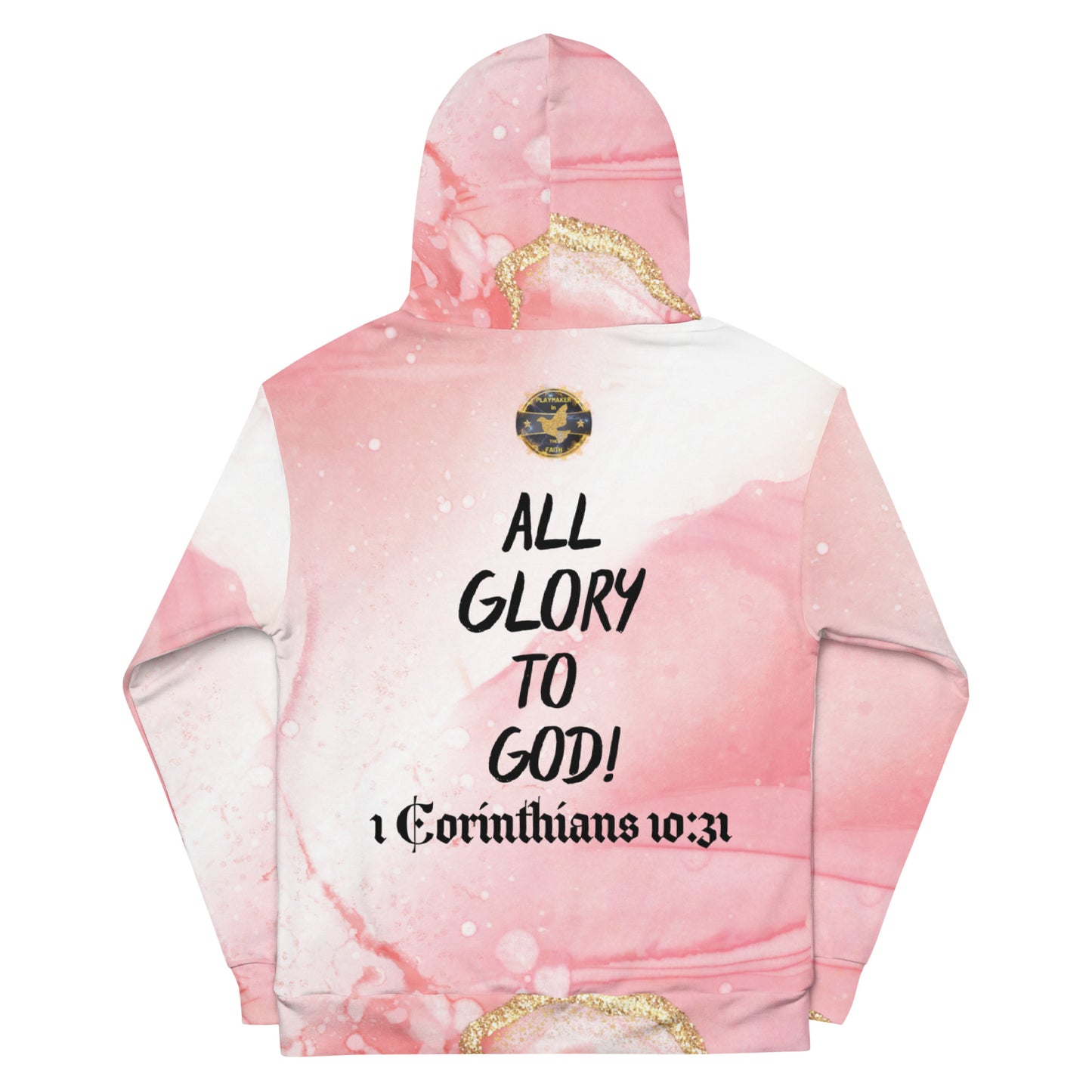 Women's "All Glory To God" Playmaker Logo Unisex Hoodie