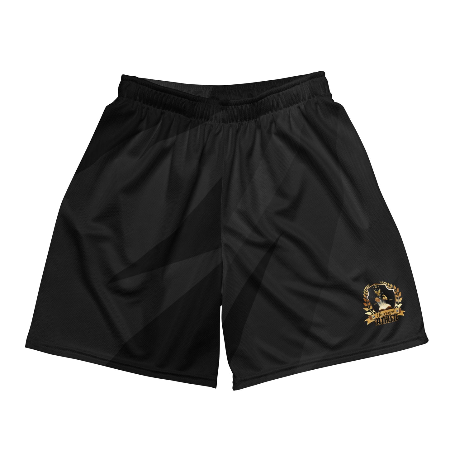 Universal Athlete Black Unisex mesh shorts