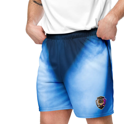 Blue & White Unisex mesh shorts