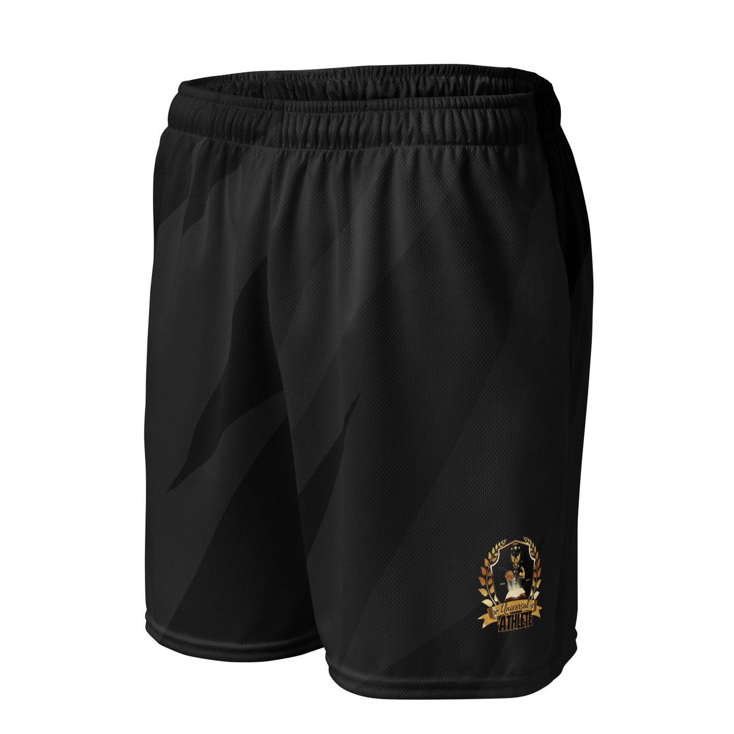 Universal Athlete Black Unisex mesh shorts