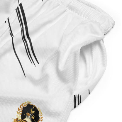 Universal Athlete Black & White Unisex mesh shorts