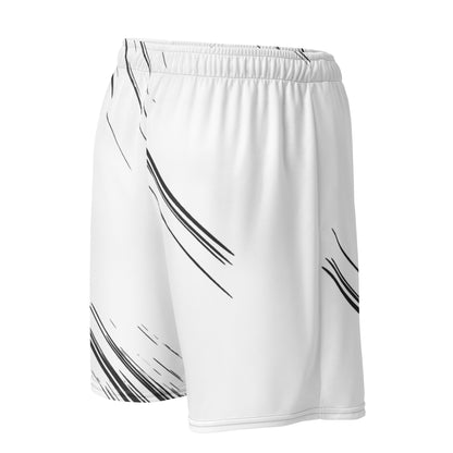 White& Black Playmaker In The Faith Unisex mesh shorts