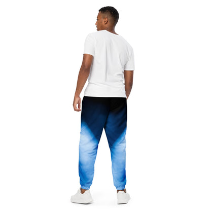 Blue & White Playmaker In The Faith Logo Unisex track pants