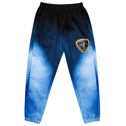 Blue & White Playmaker In The Faith Logo Unisex track pants