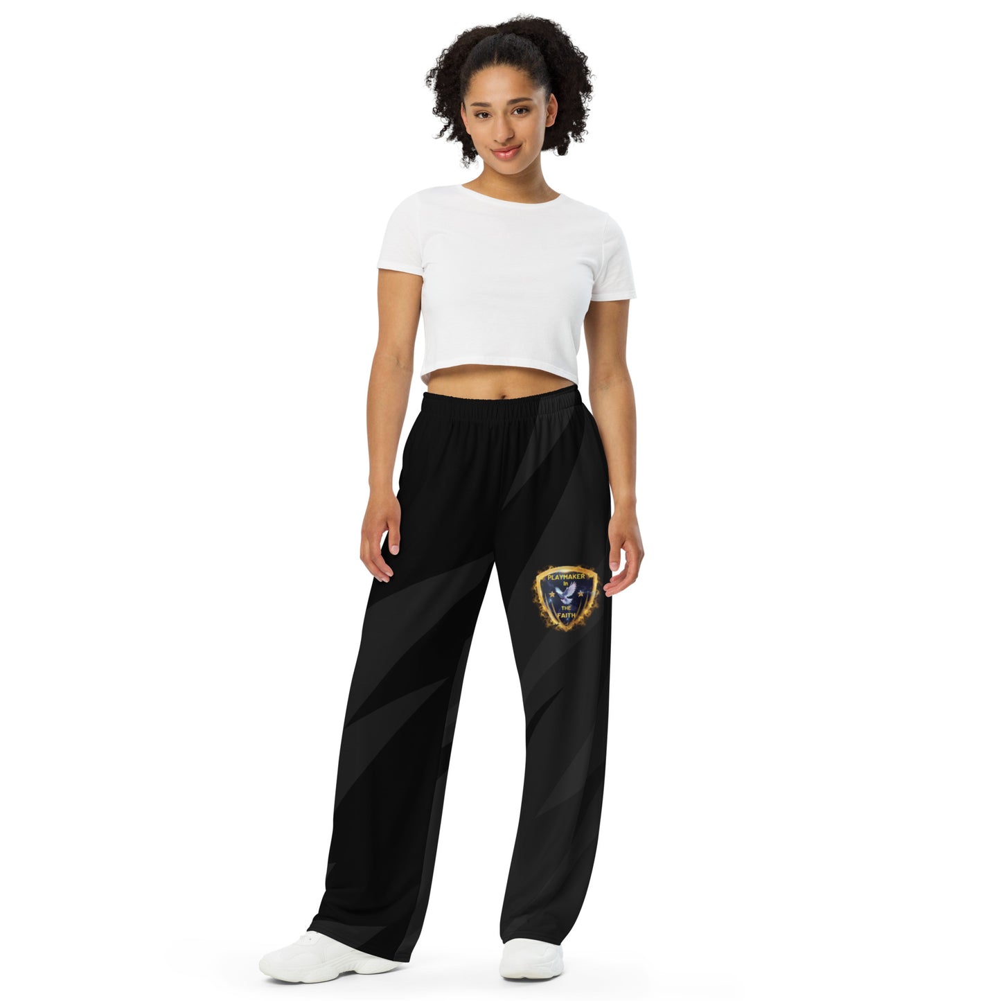 Playmaker Logo All-over print unisex wide-leg pants