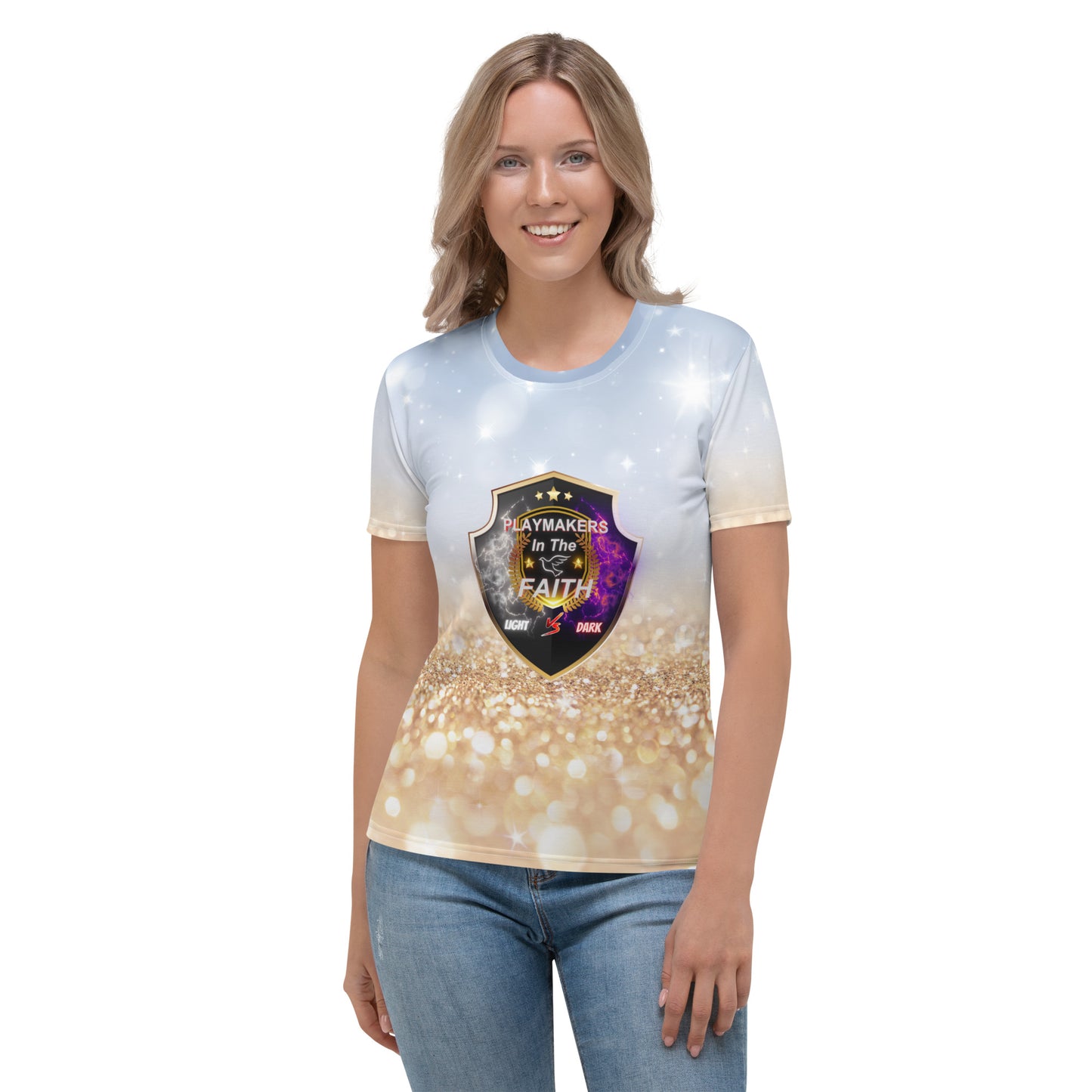 Light v.s Dark Shield Logo Women's T-shirt