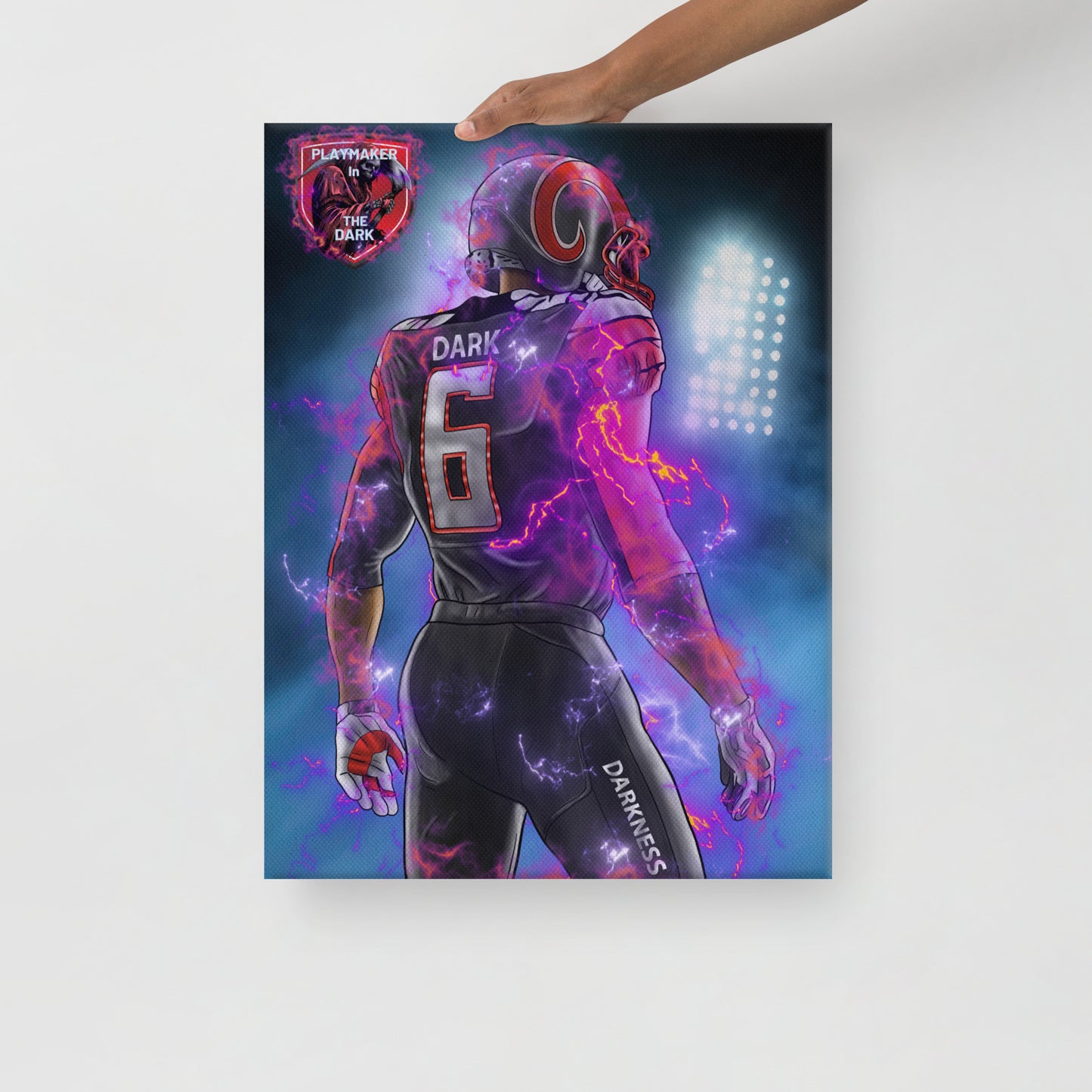 Playmaker In The Dark Back Canvas