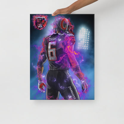 Playmaker In The Dark Back Canvas