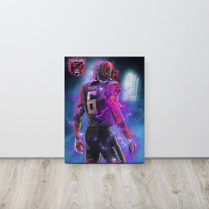 Playmaker In The Dark Back Canvas