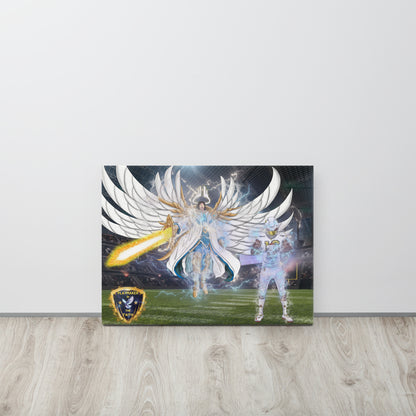 Playmaker In The Faith Angel & Player Canvas