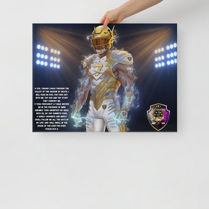 Playmaker In The Faith Psalm 23 Canvas