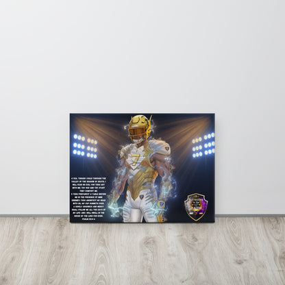 Playmaker In The Faith Psalm 23 Canvas