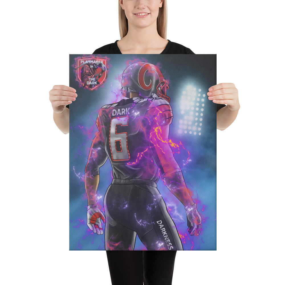 Playmaker In The Dark Back Canvas