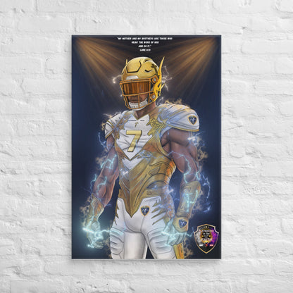 Playmaker In The Faith Luke 8:21 Canvas