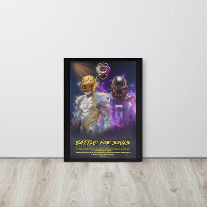 "Battle For Souls" 1 Peter 5:8-9 Framed poster