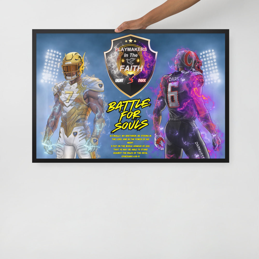 "Battle For Souls" Ephesians 6 Framed poster