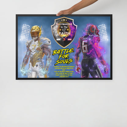 "Battle For Souls" Ephesians 6 Framed poster